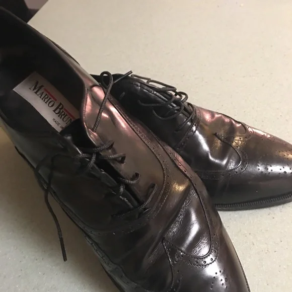 Mario Bruni | Shoes | Mario Bruno Cap Toe Black Oxfords Size  display picture 3
